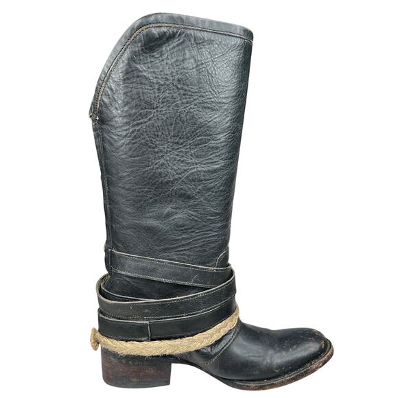 Freebird By Steven Women’s Drove Black Distressed Mid Boot Size US 6 - Picture 4 of 12